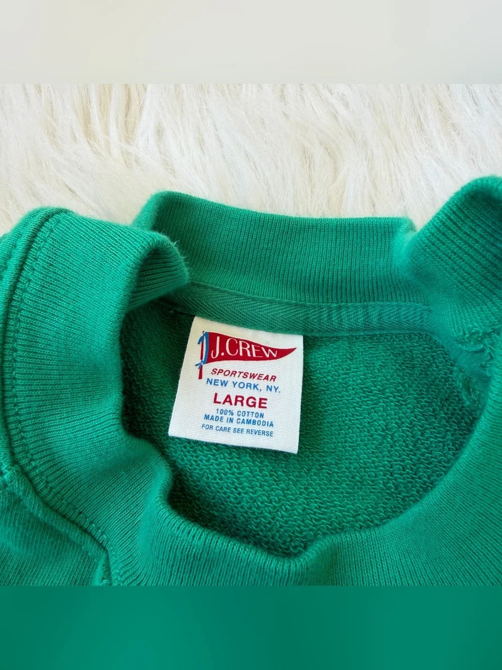 J. Crew French Terry Crew Sweatshirt and Shorts Matching Set